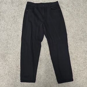 GAP Black High Rise Barrel Jeans